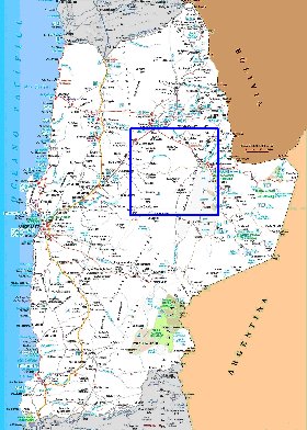 carte de  oblast Antofagasta