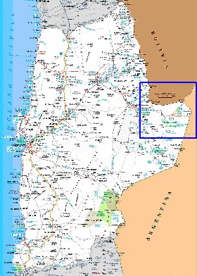 mapa de  oblast Antofagasta