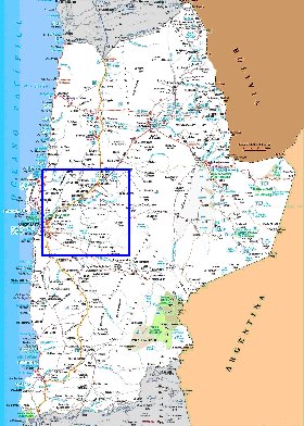 mapa de  oblast Antofagasta