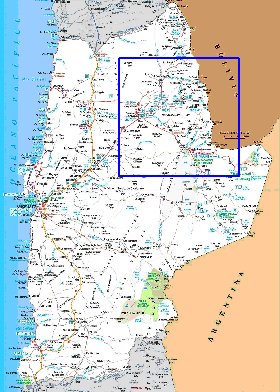 carte de  oblast Antofagasta