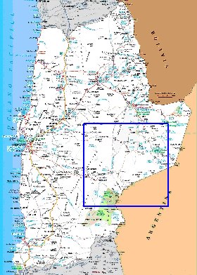 mapa de  oblast Antofagasta