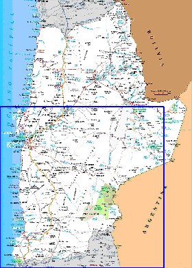 mapa de  oblast Antofagasta