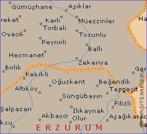 mapa de  il Ardahan