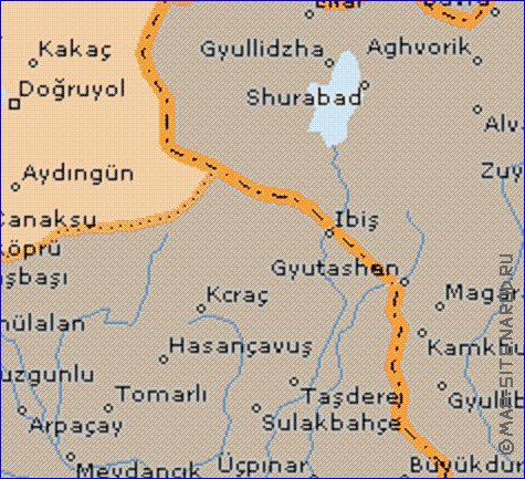 mapa de  il Ardahan