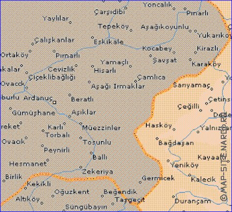 mapa de  il Ardahan