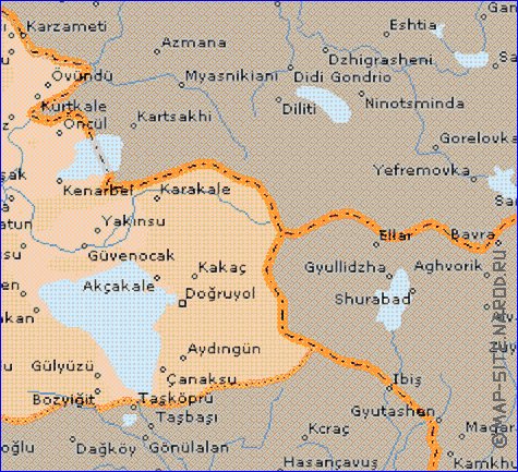 mapa de  il Ardahan