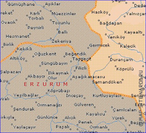 mapa de  il Ardahan