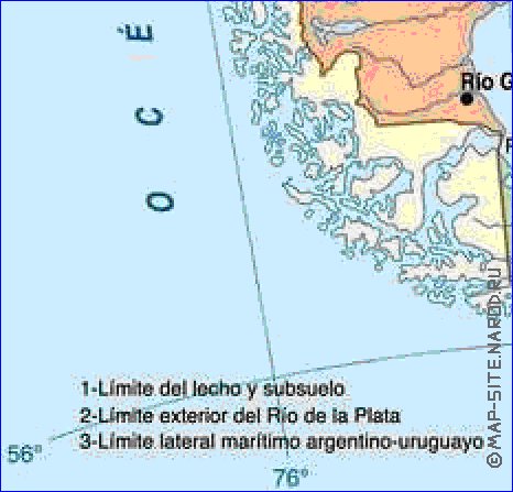 carte de Argentine en espagnol