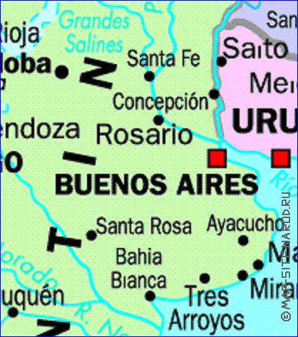 carte de Argentine