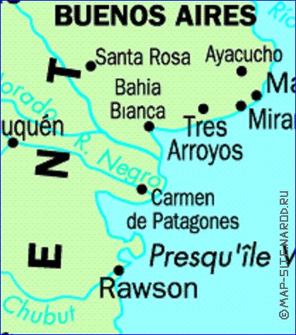 carte de Argentine