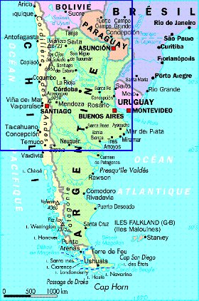 carte de Argentine