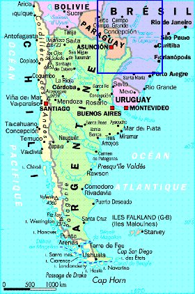 carte de Argentine