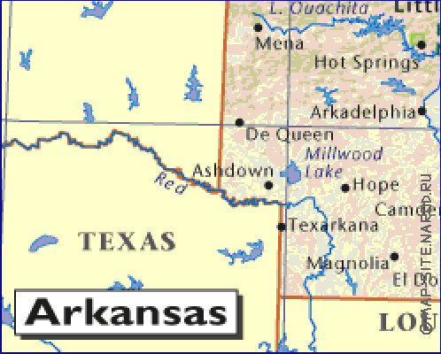carte de Arkansas