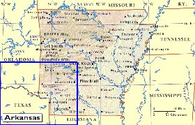 carte de Arkansas