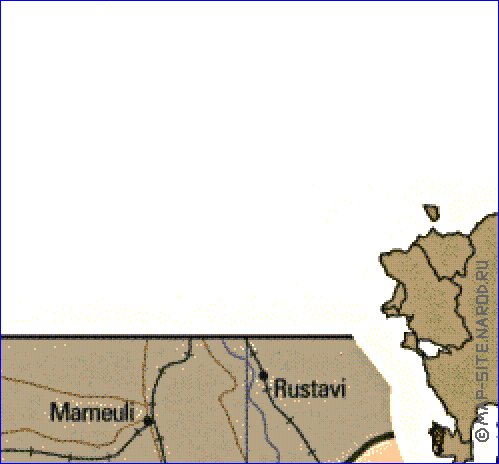 mapa de Armenia em ingles