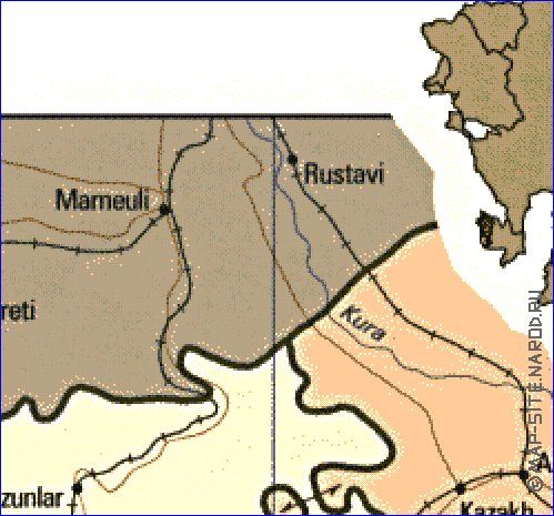 carte de Armenie en anglais