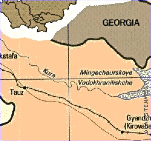 carte de Armenie en anglais