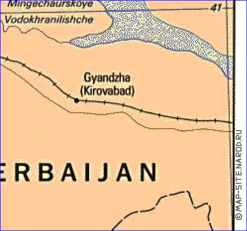 mapa de Armenia em ingles