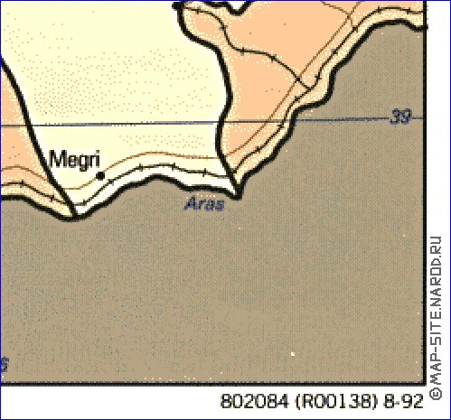 mapa de Armenia em ingles