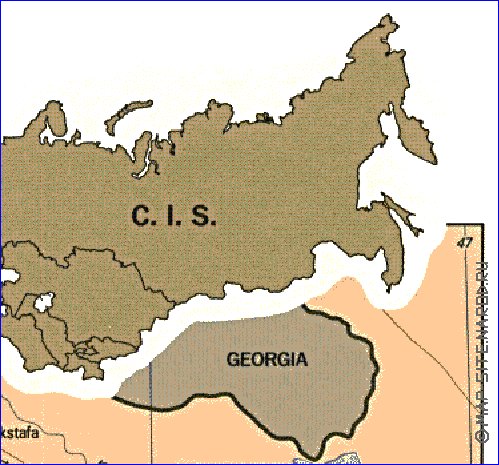 mapa de Armenia em ingles