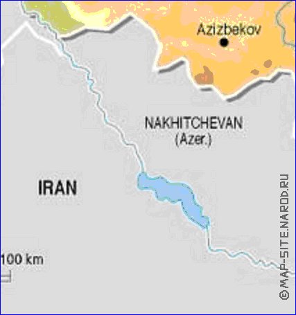 Fisica mapa de Armenia em ingles