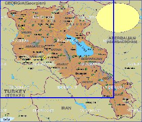 carte de Armenie en allemand