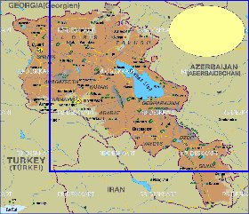 carte de Armenie en allemand