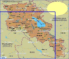 mapa de Armenia em alemao