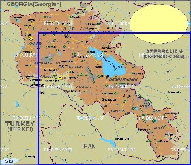 mapa de Armenia em alemao