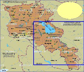 carte de Armenie en allemand