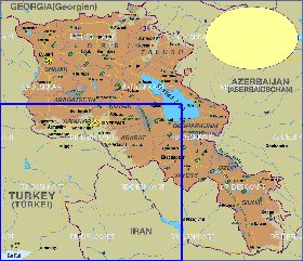 carte de Armenie en allemand