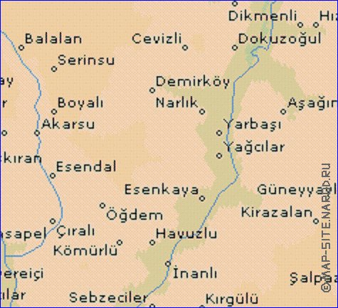 mapa de  il Artvin
