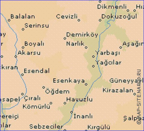 carte de  il Artvin