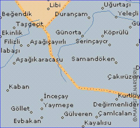 mapa de  il Artvin