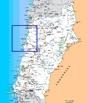 carte de Region d'Atacama