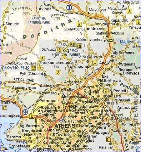 mapa de Atica