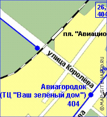 mapa de Aviagorodok