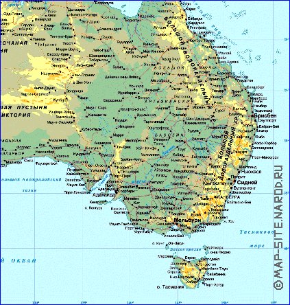 Fisica mapa de Australia