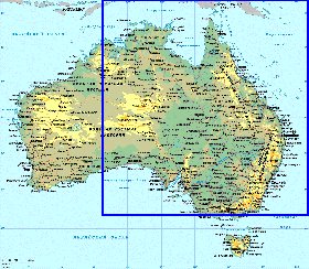 Fisica mapa de Australia