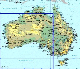 Fisica mapa de Australia