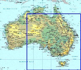 Fisica mapa de Australia