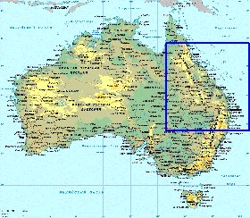 Fisica mapa de Australia