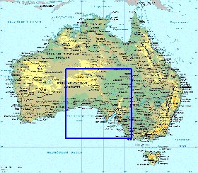 Fisica mapa de Australia