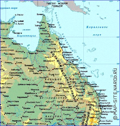 Fisica mapa de Australia