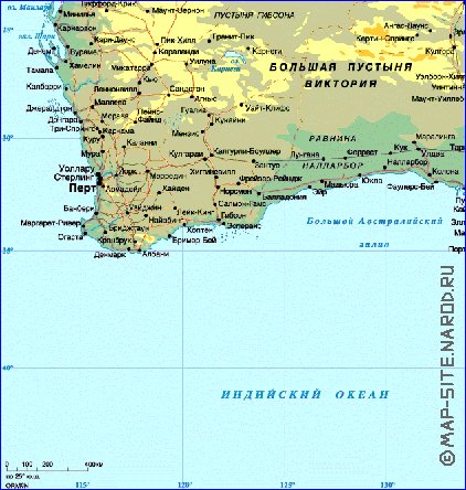 Fisica mapa de Australia