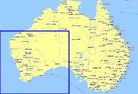 mapa de Australia