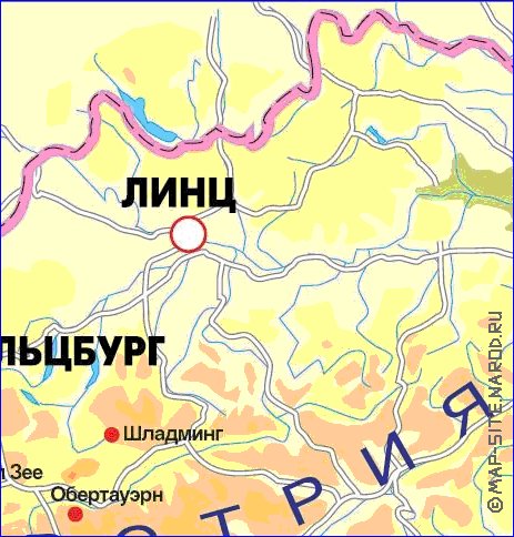 Fisica mapa de Austria