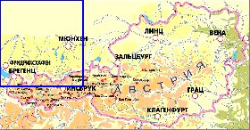 Fisica mapa de Austria