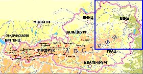 Fisica mapa de Austria