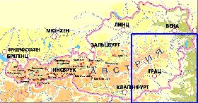 Fisica mapa de Austria